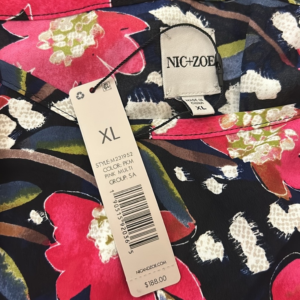 NWT NIC+ZOE FLOWER BURST SLIP DRESS - Picture 7 of 7